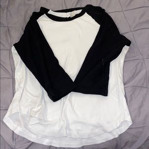 3/4 sleeve baseball style T-shirt